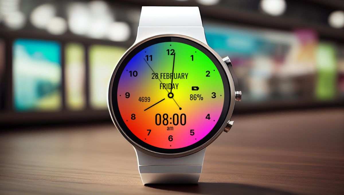 Happy Colorful Analog Watch Face for Wear OS – A Vibrant Upgrade for Your Smartwatch