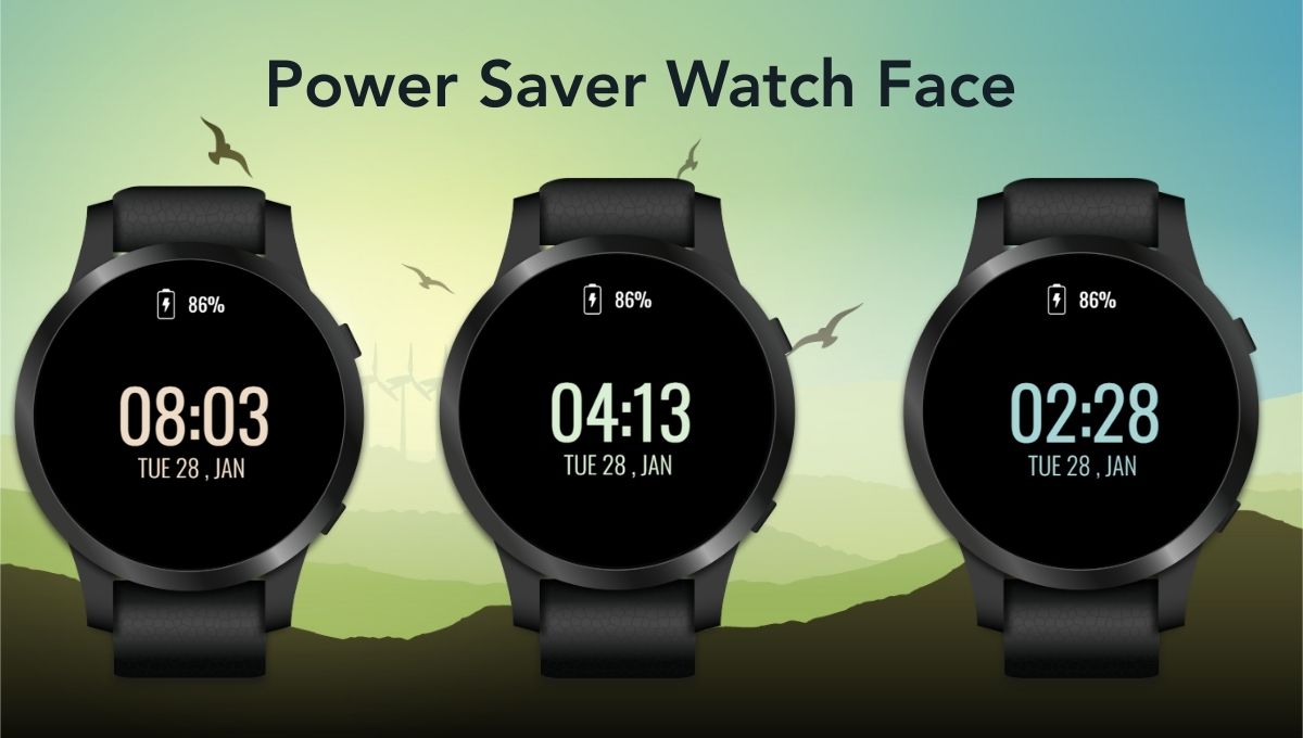 🔋 Power Saver Watch Face – Save Battery. Stay Minimal. Perform Better.