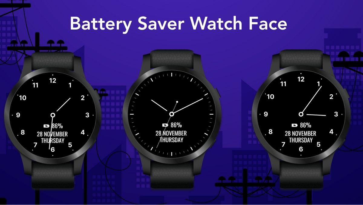 Battery Saver Watch Face – The Smart Way to Extend Your Wear OS Battery Life