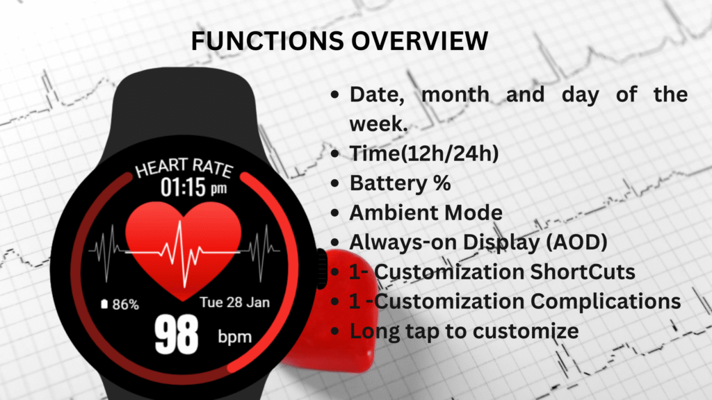 Google Pixel Watch heart rate monitor interface showing accurate heart rate reading