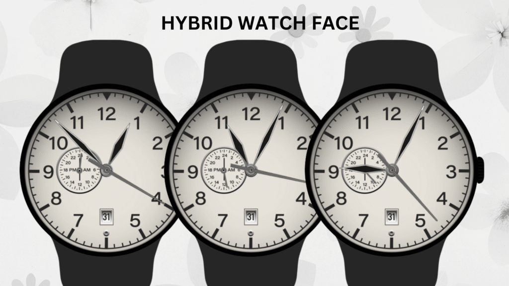 Elegant business style analog watch face for Samsung Galaxy Watch and Pixel Watch